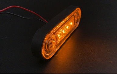 Габаритний ліхтар діодний жовтий 4LED