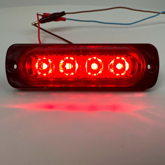 Габаритный фонарь красный 12-24v 4LED