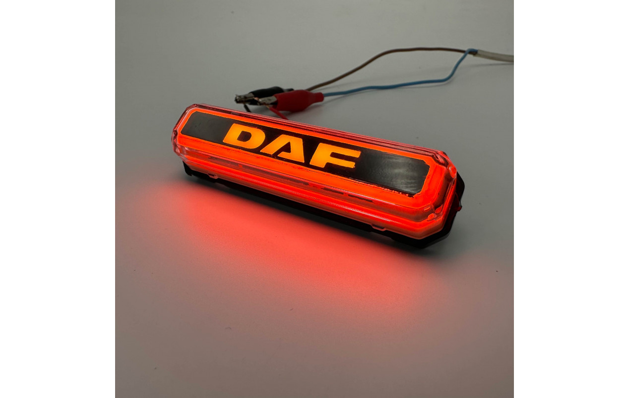 Габаритный фонарь neon 12-24v DAF желтый