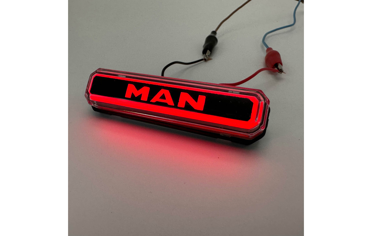 Габаритный фонарь neon 12-24v MAN красный