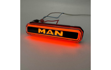 Габаритный фонарь neon 12-24v MAN желтый