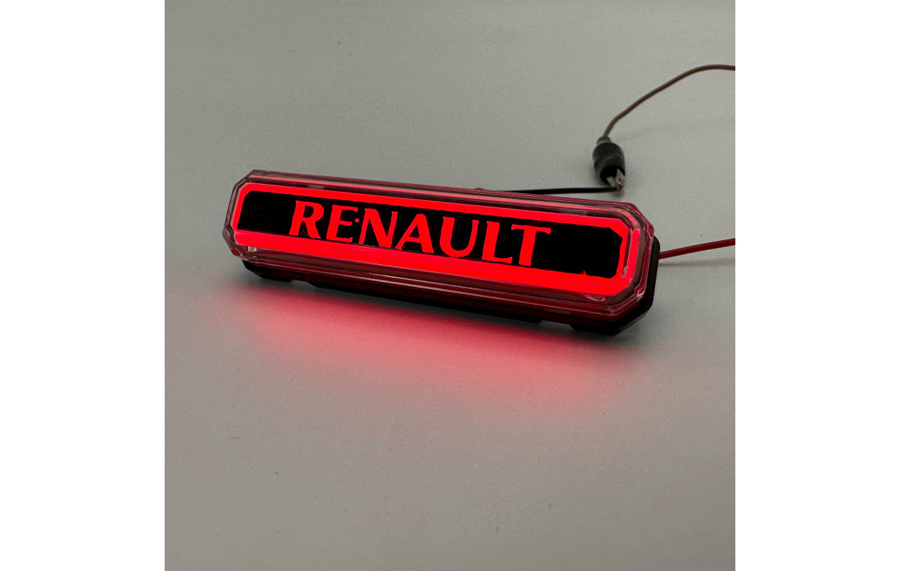 Габаритный фонарь neon 12-24v RENAULT красный
