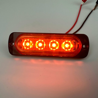 Габаритный фонарь желтый 12-24v 4LED