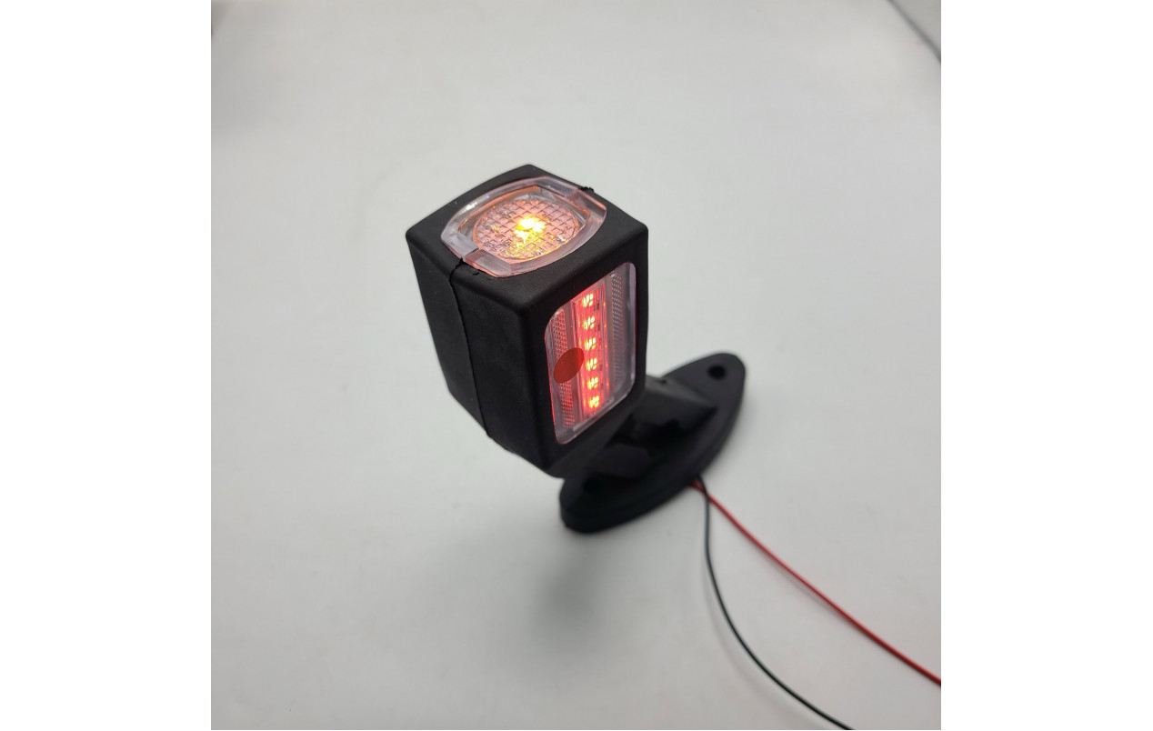 Габарит прицепа трехцветный 13см LED 12-24v