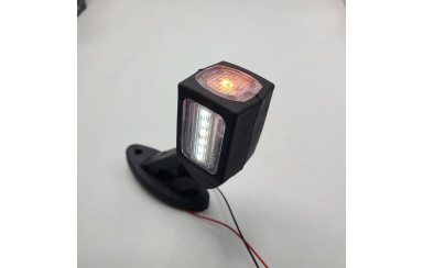 Габарит прицепа трехцветный 13см LED 12-24v