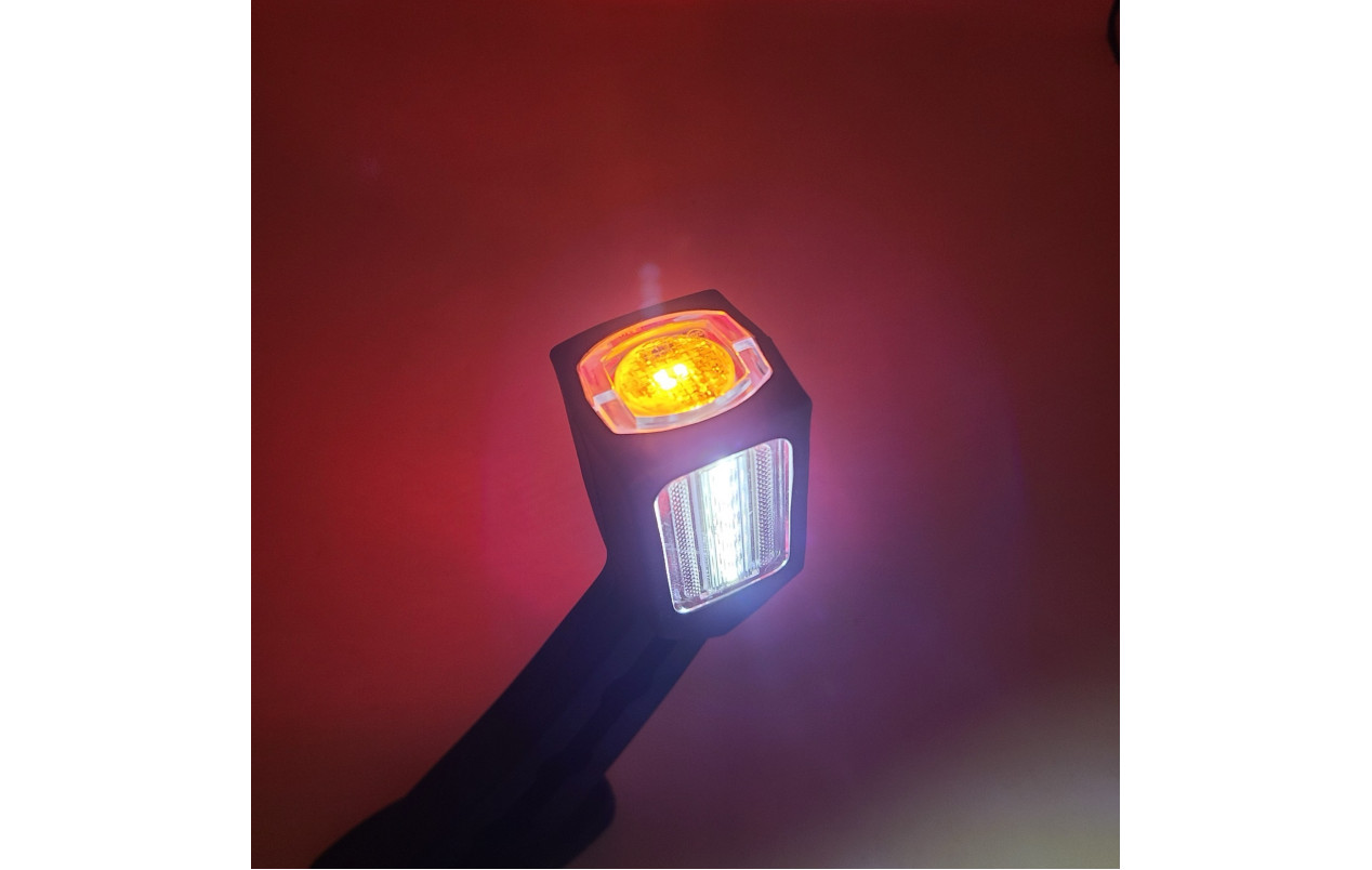 Габарит прицепа трехцветный 18см LED 12-24v