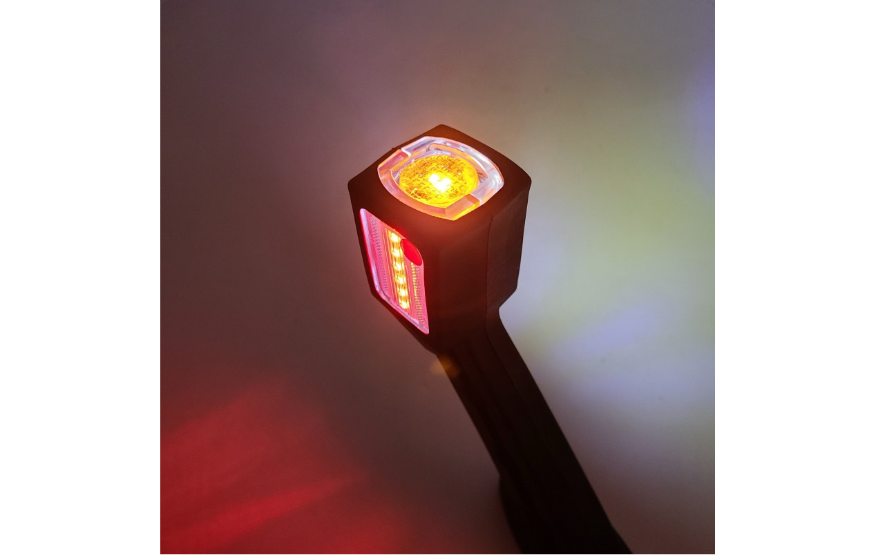Габарит прицепа трехцветный 18см LED 12-24v