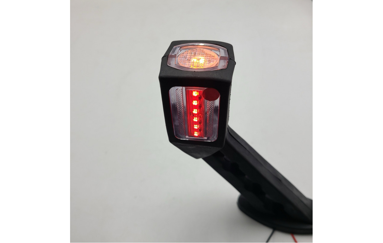 Габарит прицепа трехцветный 18см LED 12-24v