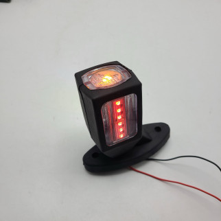 Габарит прицепа трехцветный 9.5см LED 12-24v