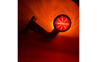 Габарит "HOLLAND STYLE" SMOKE Желто-красный LED 12-24v 15см