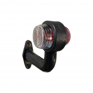 Габаритный фонарь заноса прицепа (рожок) двухцветный 15 см 12-24в