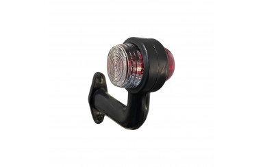 Габаритный фонарь заноса прицепа (рожок) двухцветный 15 см 12-24в