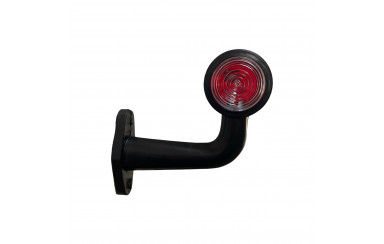 Габаритный фонарь заноса прицепа (рожок) двухцветный 15 см 12-24в