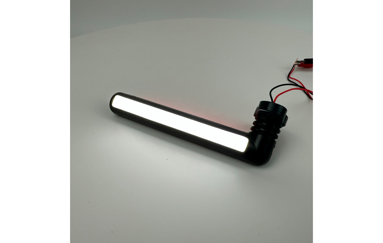 Габарит заноса прицепа LED NEON 16см красно-белый
