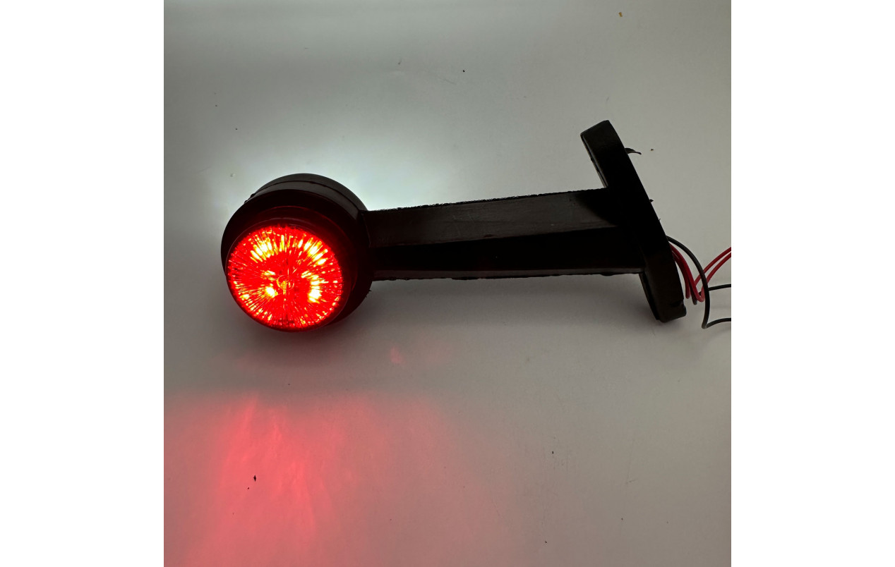 Габарит заноса прицепа двухцветный Диодный LED 16см под углом 45˚ 24v FR