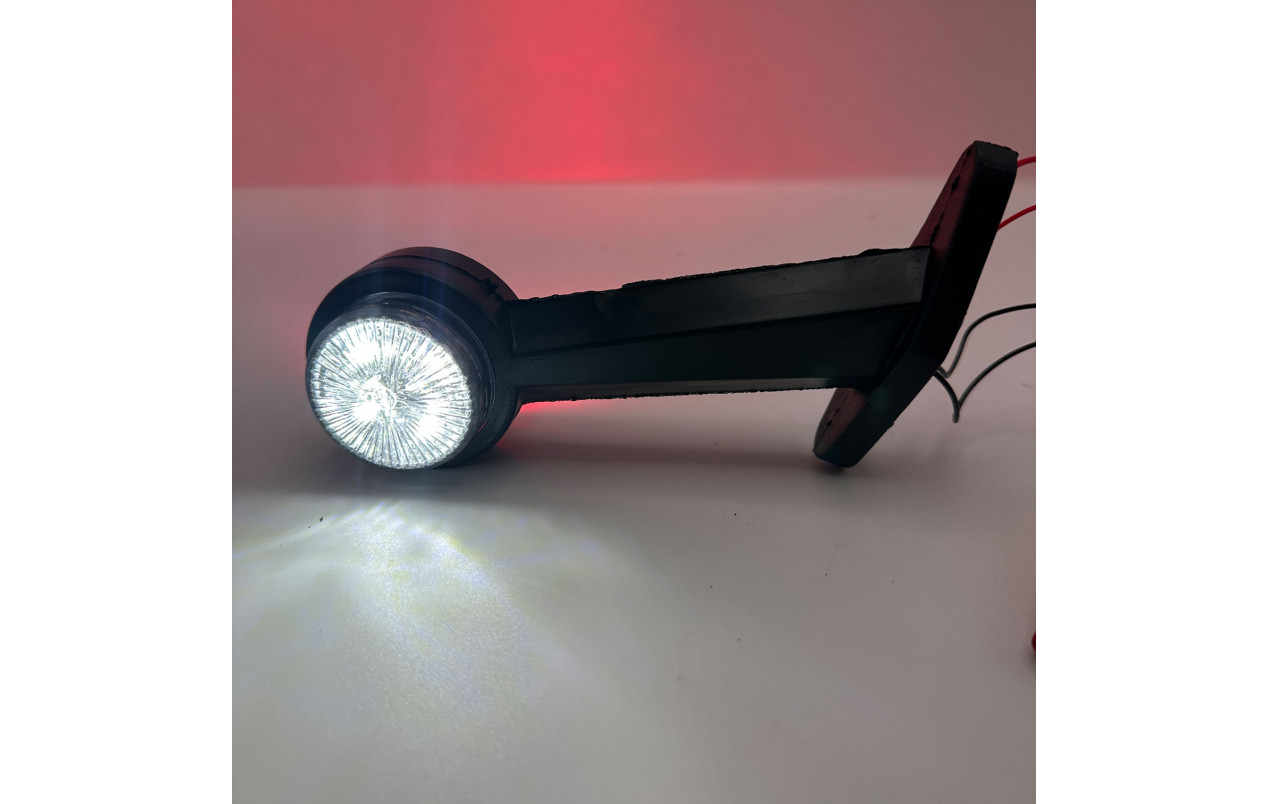 Габарит заноса прицепа двухцветный Диодный LED 16см под углом 45˚ 24v FR