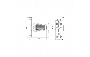 Габаритний ліхтар (Ріг) LED 12-24V 9 см Неон Ercelik