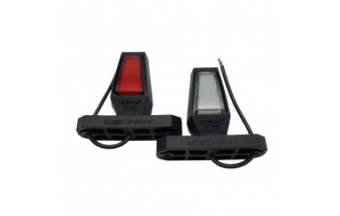 Габаритний ліхтар (Ріг) LED 12-24V 9 см Неон Ercelik