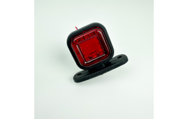 Габаритный фонарь 12-24v Красно-белый 5см LED