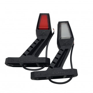 Габаритний ліхтар (Ріг) LED 12-24V 14 см Неон Ercelik