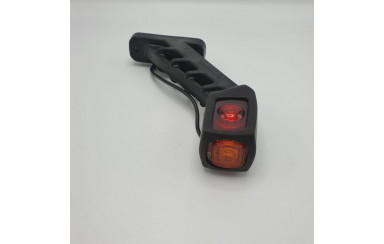 Габаритний ліхтар причепа триколірний 19см LED 24v