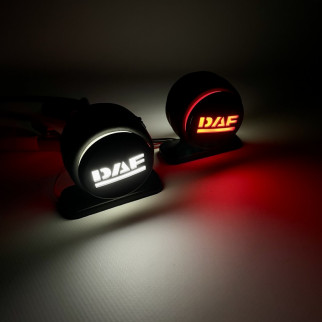 Габаритный фонарь с логотипом DAF 24v 6см