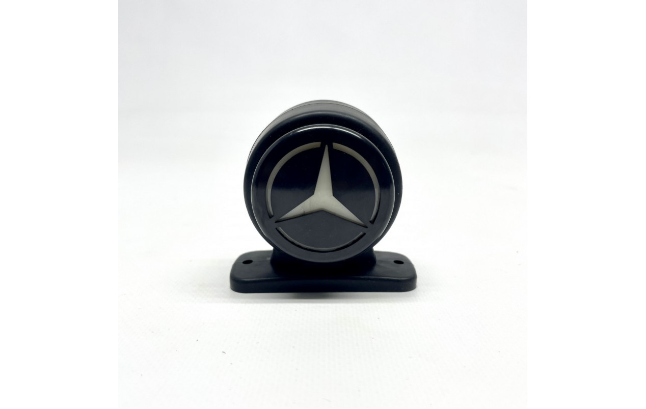 Габаритный фонарь с логотипом Mercedes 24v 6см