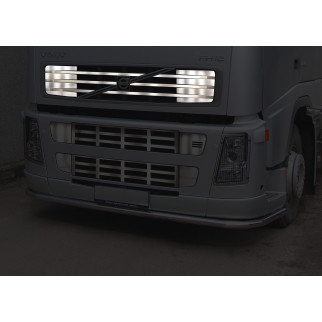 Накладки на переднюю решётку верх VOLVO FH-FM 12 из нержавейки