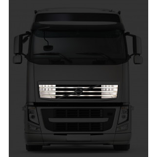 Накладки на переднюю решётку верхняя часть VOLVO FH-FM13 нержавейка