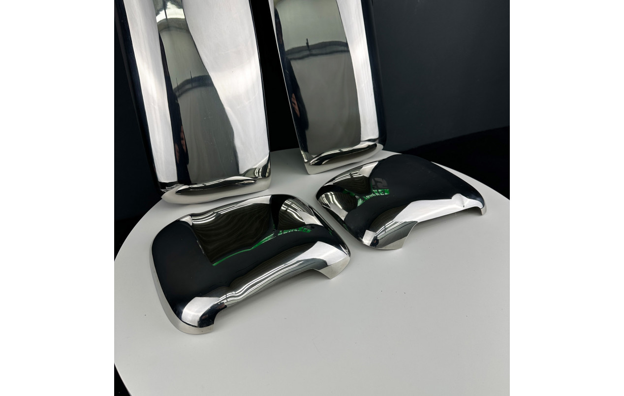 Накладки на дзеркала VOLVO FH, FM E3/E5 з нержавіючої сталі