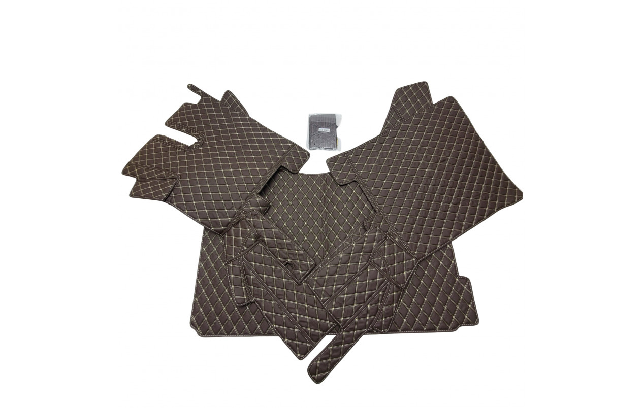 Килимок 3D Еко-шкіра DAF XF106 Автомат Коричневий