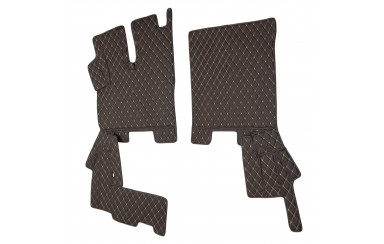 Килимок 3D Еко-шкіра DAF XF106 Автомат Коричневий