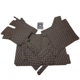Килимок 3D Еко-шкіра DAF XF106 Автомат Коричневий