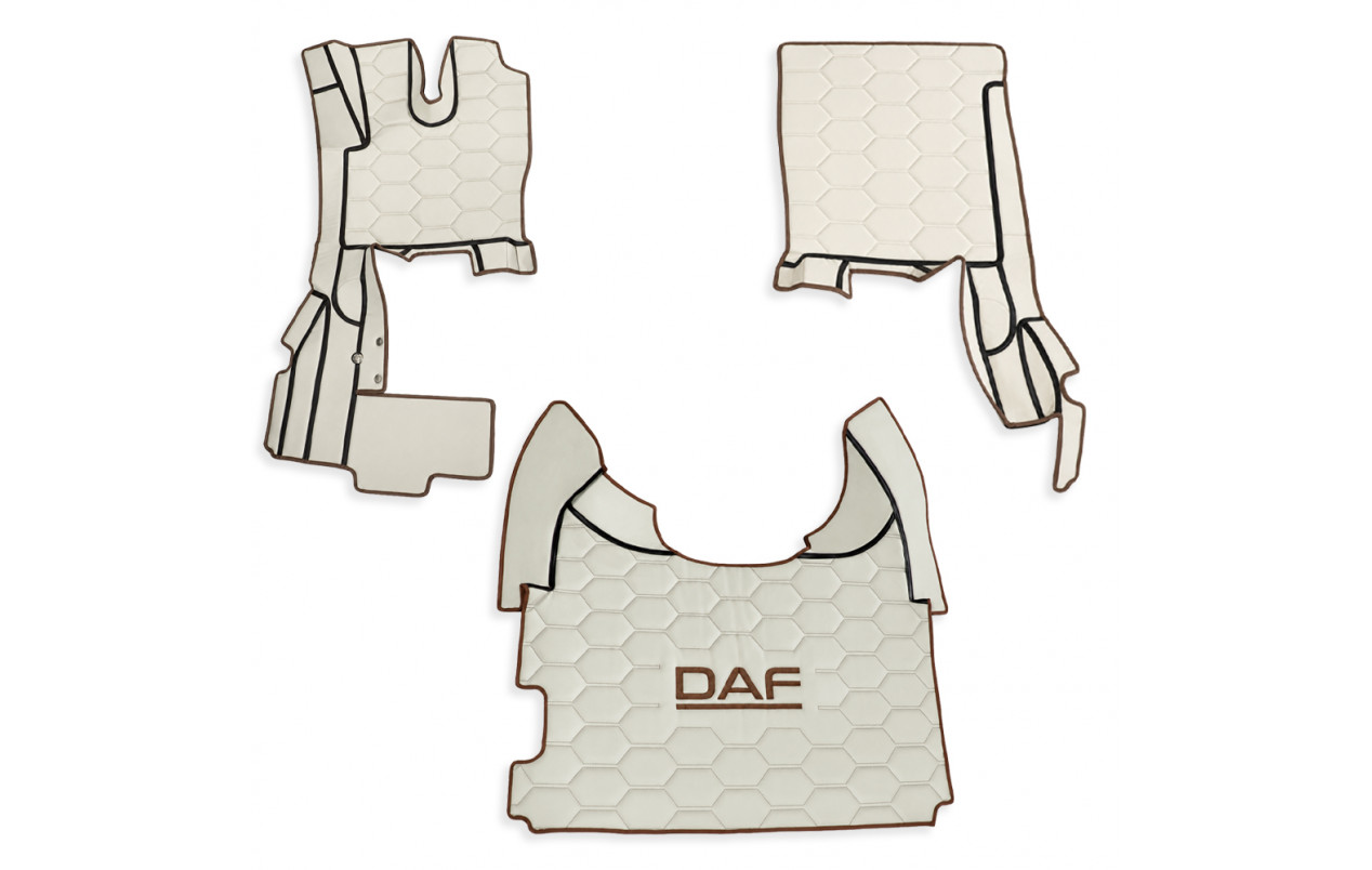 Коврик 3D Экокожа DAF XF106 c 2013; АКПП,бежевый (МТ)