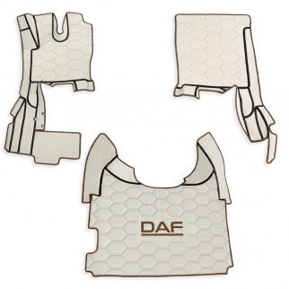 Коврик 3D Экокожа DAF XF106 c 2013; АКПП,бежевый (МТ)