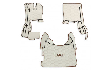 Коврик 3D Экокожа DAF XF106 c 2013; АКПП,бежевый (МТ)