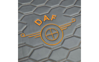 Коврик эко-кожа 3D DAF XF105 с 2005 по 2013, автомат, черные