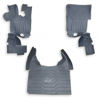 Коврик эко-кожа 3D DAF XF105 с 2005 по 2013, автомат, серый