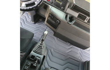 Коврик 3D Экокожа MAN TGX 2008-2017; 2 ящ., МКПП. серый, (Двойной поролон)