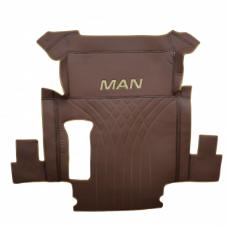 Килимок еко-шкіра 3D MAN TGX 1 ящик 2008-2017р, Коричневий