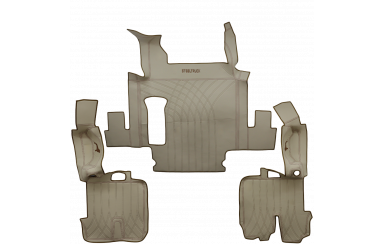 Килимок еко-шкіра 3D MAN TGX 2 ящики 2008-2017р, Бежевий