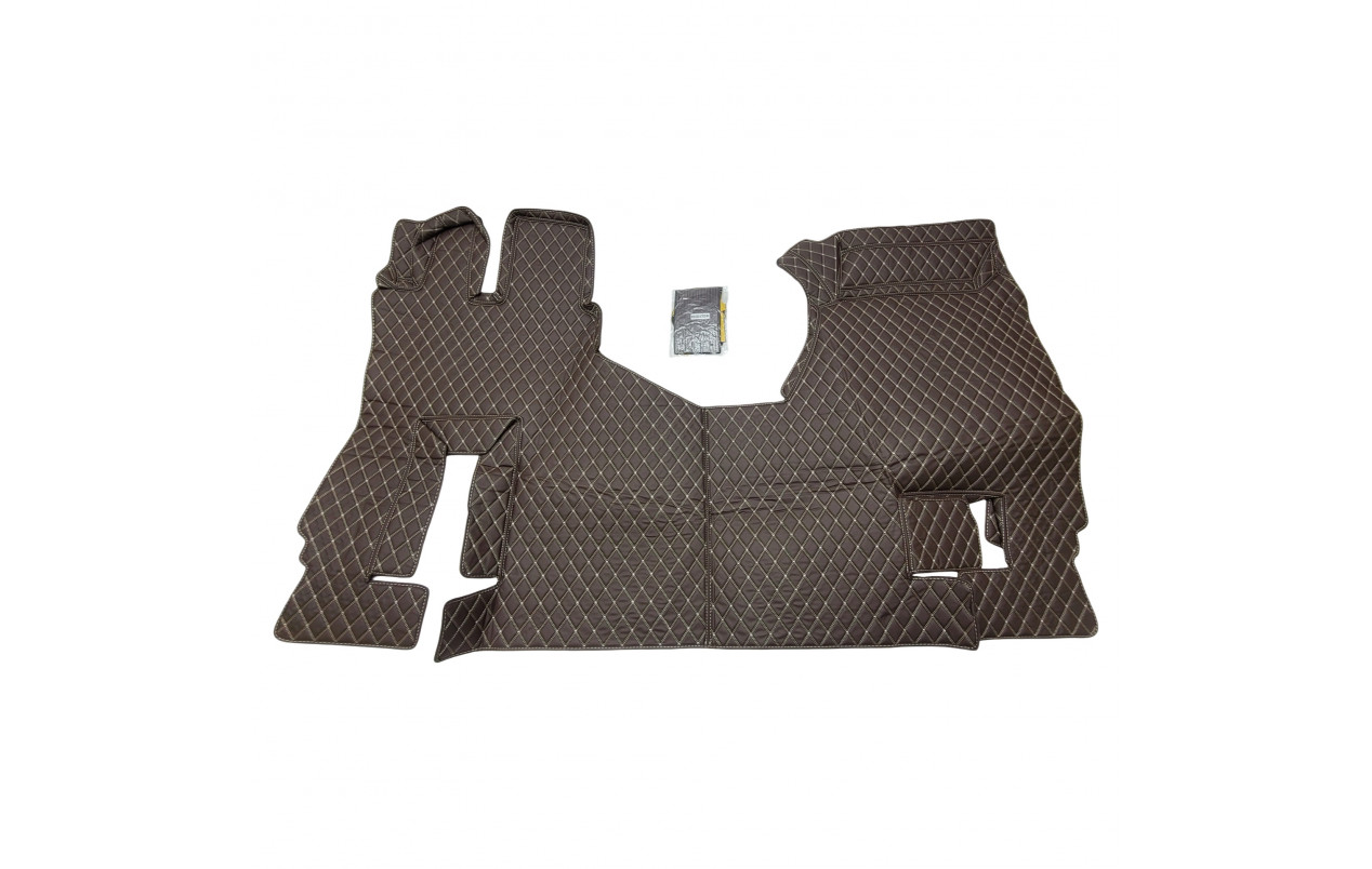 Килимок 3D Еко-шкіра MERCEDES ACTROS MP4 коричневий