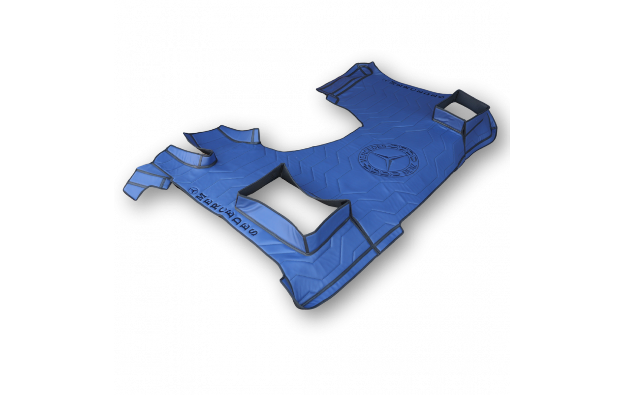 Коврик эко-кожа 3D Mercedes Actros EURO 6 MP4\MP5, синий