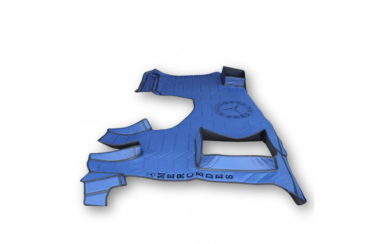 Коврик эко-кожа 3D Mercedes Actros EURO 6 MP4\MP5, синий