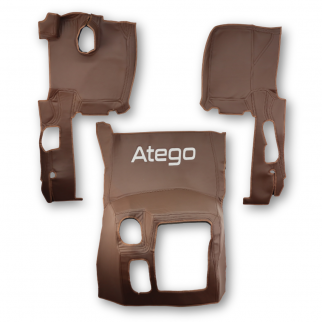 Коврик эко-кожа 3D Mercedes Atego EURO 6 с 2013г. коричневый