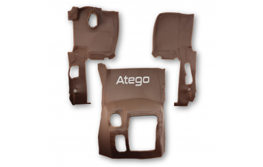 Коврик эко-кожа 3D Mercedes Atego EURO 6 с 2013г. коричневый