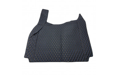 Коврик 3D Эко-кожа RENAULT-T черный-синяя строчка