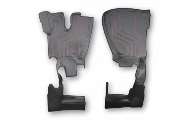 Коврик 3D Экокожа RENAULT Premium 2006-2013; АКПП, МКПП, черный