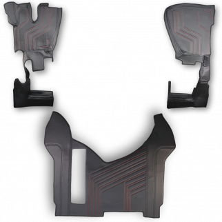 Коврик 3D Экокожа RENAULT Premium 2006-2013; АКПП, МКПП, черный