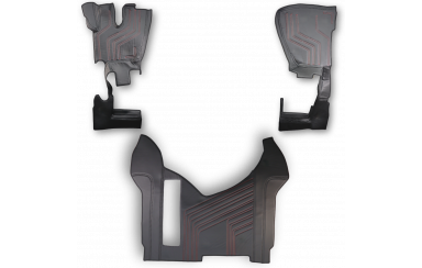 Коврик 3D Экокожа RENAULT Premium 2006-2013; АКПП, МКПП, черный